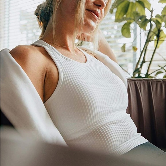 Women’s Ribbed Racerback Crop Tank - Small - Picture 6 of 10